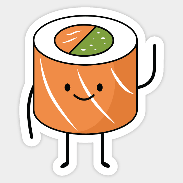 Sushi Man Sticker by greenoriginals